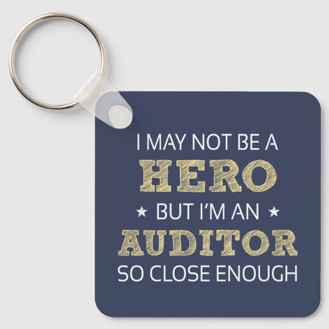 Auditor Humor Novelty Keychain (Front)