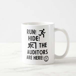 Auditor Mug Accountant Gift Run and Hide