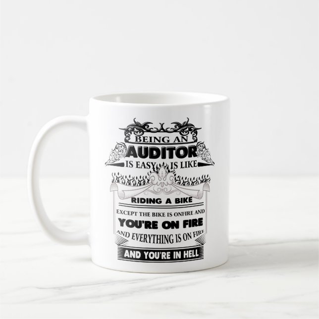 Auditor Mug, Auditor Coffee Mug, Auditor Gifts Mug (Left)