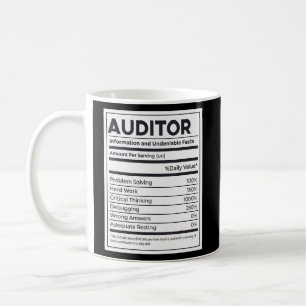 Auditor Nutrition Information  Coffee Mug