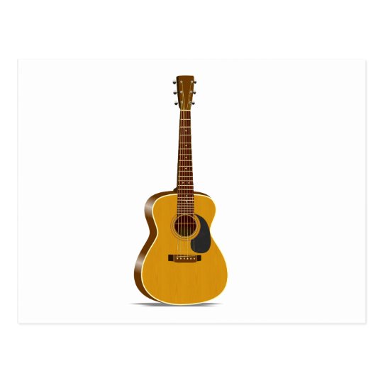 Auditorium Acoustic Guitar Postcard