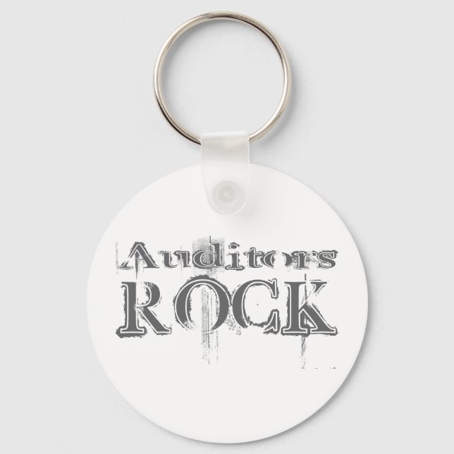 Auditors Rock Keychain (Front)