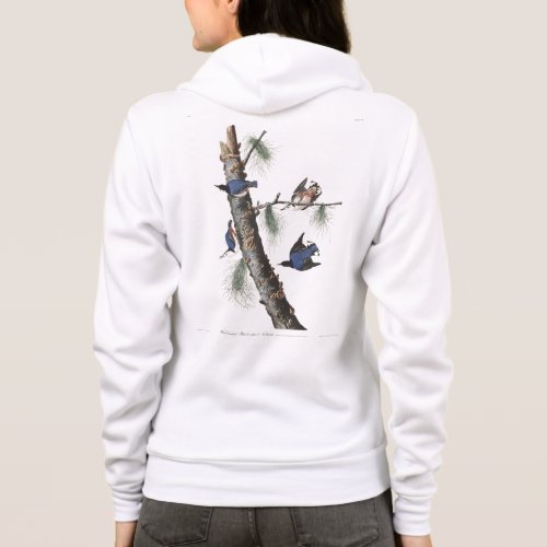 Audobon White_Breasted Nuthatch Black capped Hoodie