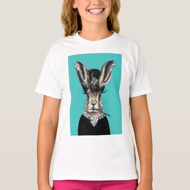 Audrey bunny hare T-Shirt (Front)