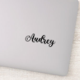 Audrey Name - Handwritten Calligraphy Sticker