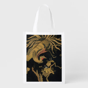 Audsley Mythical Howo Bird: 1884 Japanese Phoenix Grocery Bag