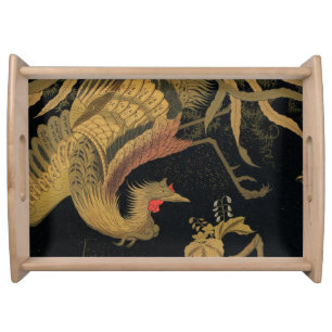 Audsley Mythical Howo Bird: 1884 Japanese Phoenix Serving Tray