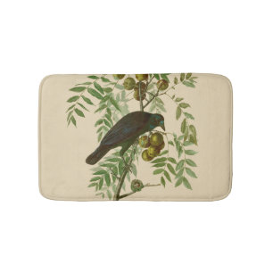 Audubon American Crow Black Bird Bath Mat