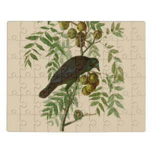Audubon American Crow Black Bird Jigsaw Puzzle