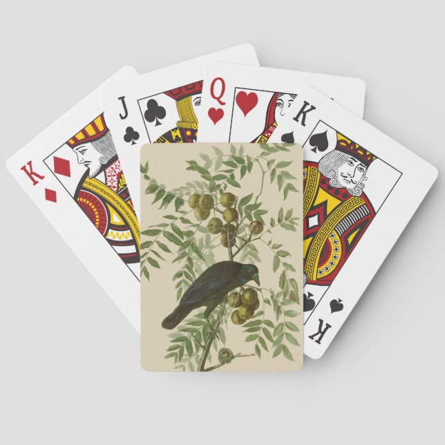 Audubon American Crow Black Bird Poker Cards (Back)