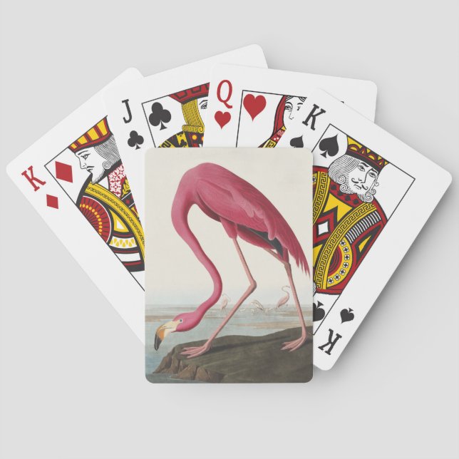 Audubon American Flamingo Classic Painting Poker Cards (Back)