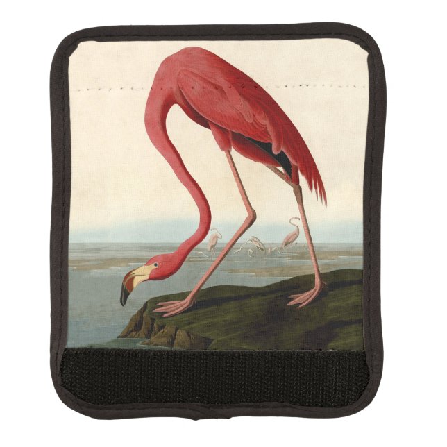 Audubon American Flamingo Luggage Handle Wrap (Front)