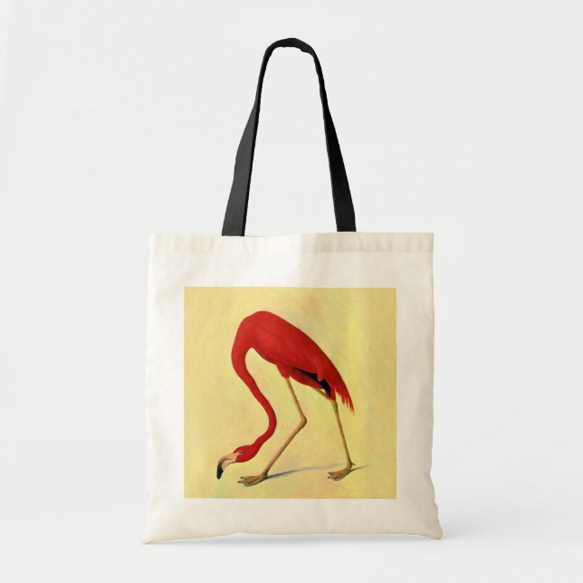 Audubon American Flamingo Painting Tote Bag (Front)