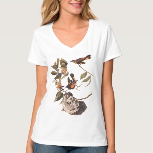 Audubon American Redstart Bird T_Shirt