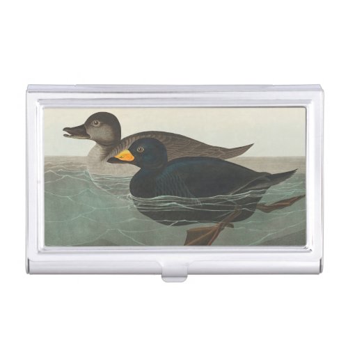 Audubon American Scoter Duck  Business Card Case