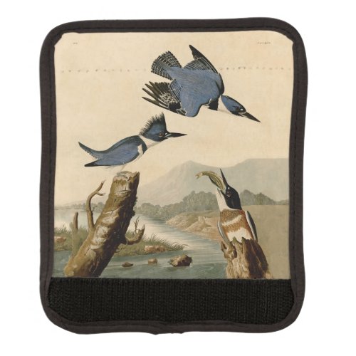 Audubon Belted Kingfisher Wildlife Bird Luggage Handle Wrap