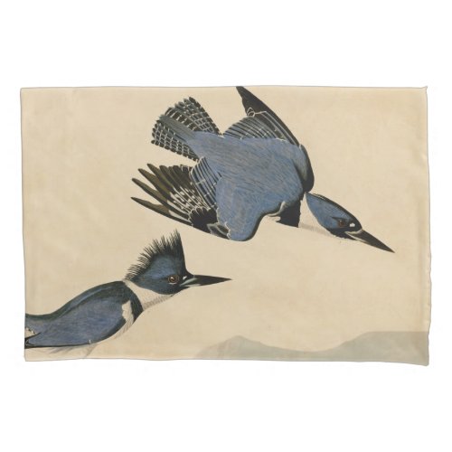 Audubon Belted Kingfisher Wildlife Bird Pillow Case