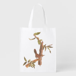 Audubon Bewick's Wren from Birds of America Grocery Bag