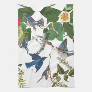 Audubon Bird Animal Wildlife Floral Kitchen Towels