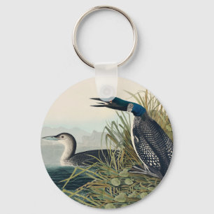 Audubon Bird Loon Diver Classic Keychain