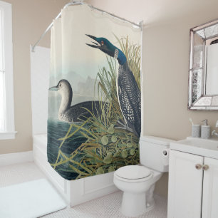 Audubon Bird Loon Diver Classic Shower Curtain