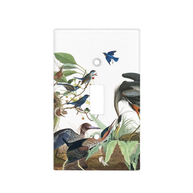 Audubon Birds Collage Wildlife Light Switch Cover (Front)