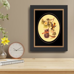 Audubon Birds Orioles Vintage Art Framed Art