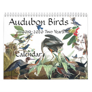 Audubon Birds Wildlife Animals 2019 2020 Calendar