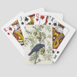 Audubon Black Crow American Bird Illustration Poker Cards