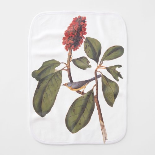 Audubon Bonaparte Flycatcher Bird  Baby Burp Cloth