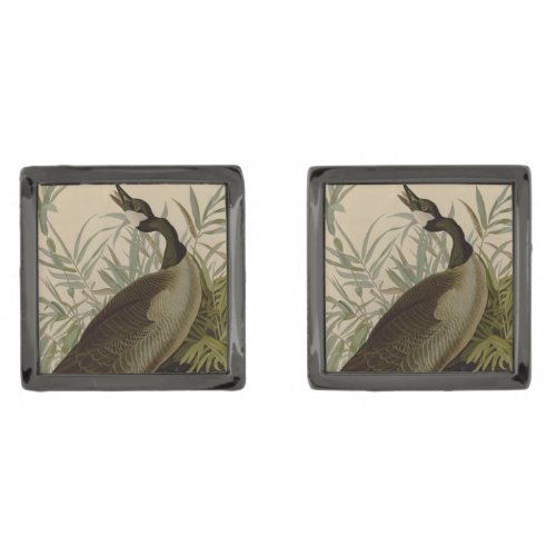 Audubon Canada Goose Wildlife Bird Cufflinks