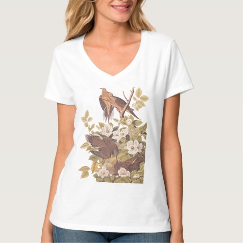 Audubon Carolina Turtle Dove Birds T_Shirt