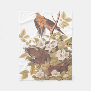 Audubon Carolina Turtle Dove Fleece Blanket