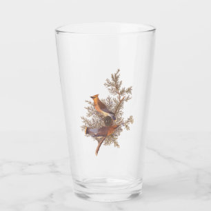 Audubon Cedar Waxwing Bird Glass