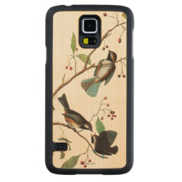 Audubon: Chickadee Carved Maple Galaxy S5 Slim Case