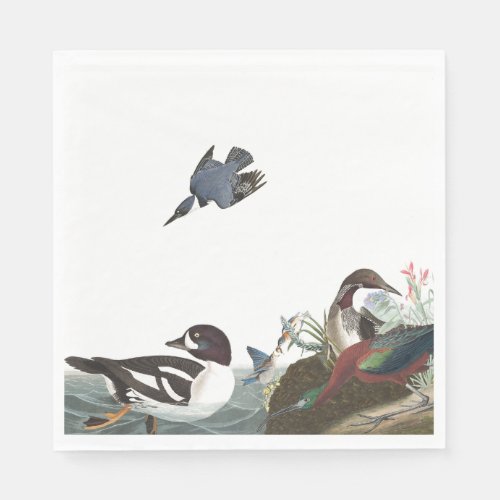 Audubon Collage Birds Wildlife Paper Napkins
