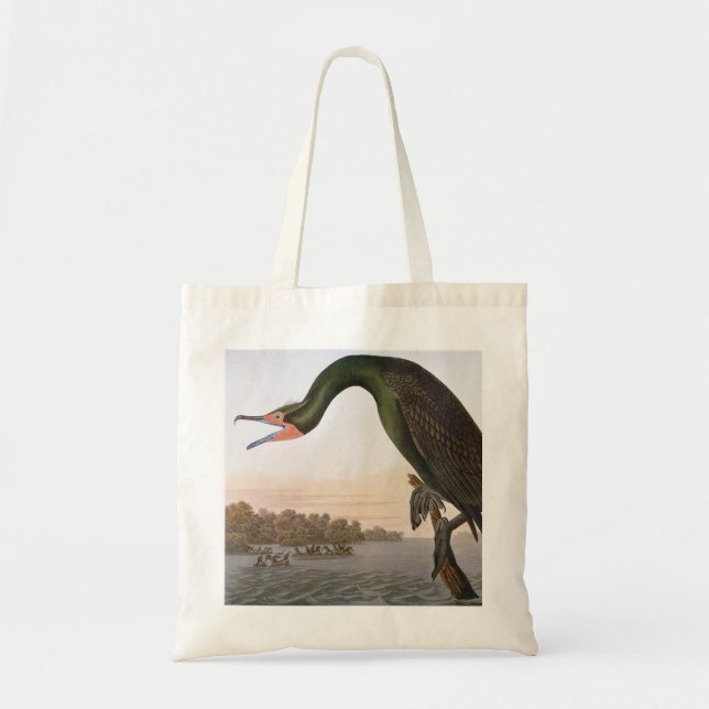 Audubon: Double Crested Cormorant Tote Bag (Front)