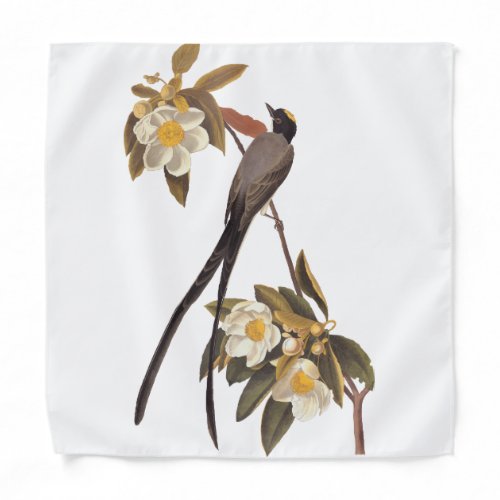 Audubon Fork_Tailed Flycatcher Bird Vintage Art Bandana