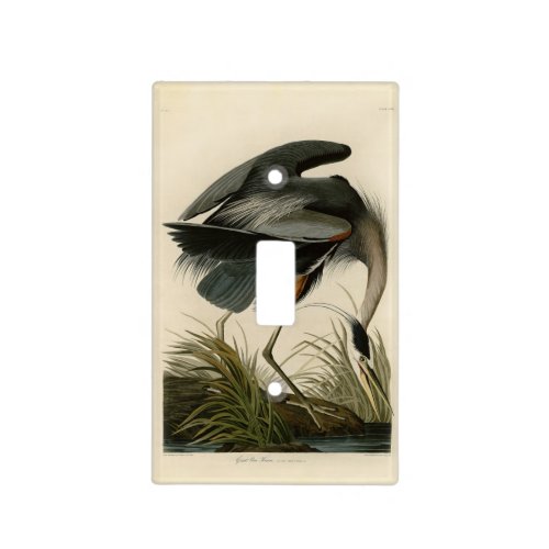 Audubon Great Blue Heron Marsh Bird Light Switch Cover