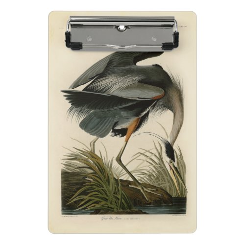 Audubon Great Blue Heron Marsh Bird Mini Clipboard
