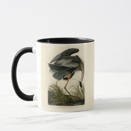 Audubon Great Blue Heron Marsh Bird Mug
