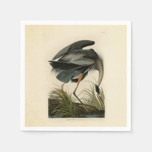 Audubon Great Blue Heron Marsh Bird Napkins