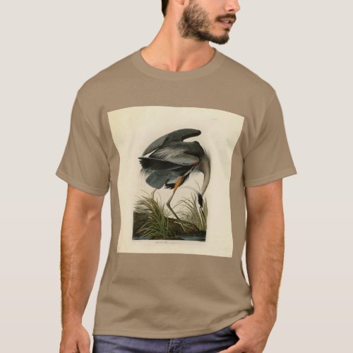 Audubon Great Blue Heron Marsh Bird T_Shirt