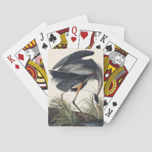 Audubon Great Blue Heron Wetland Majesty Poker Cards