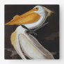 Audubon: Great White Pelican Square Wall Clock