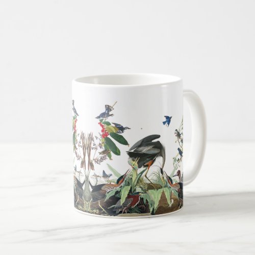 Audubon Heron Birds Collage Wildlife Animals Mug