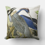 Audubon Heron Birds Collage Wildlife Throw Pillow at Zazzle