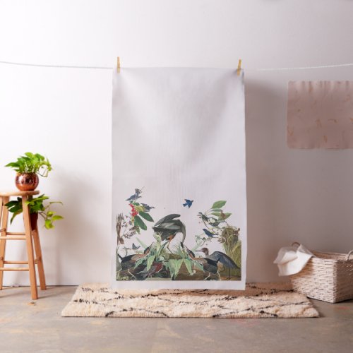 Audubon Herons Bluebird Birds Wildlife Fabric