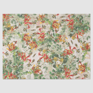 Audubon Hummingbird Birds Flowers Tissue Paper