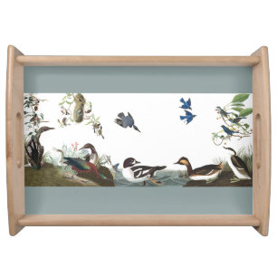 Audubon Kingfisher Bird Wildlife Serving Tray